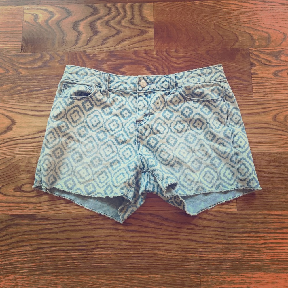 Old Navy Size 14 Patterned Jean Shorts